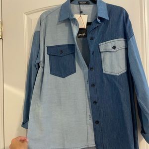 NastyGal Denim Top
